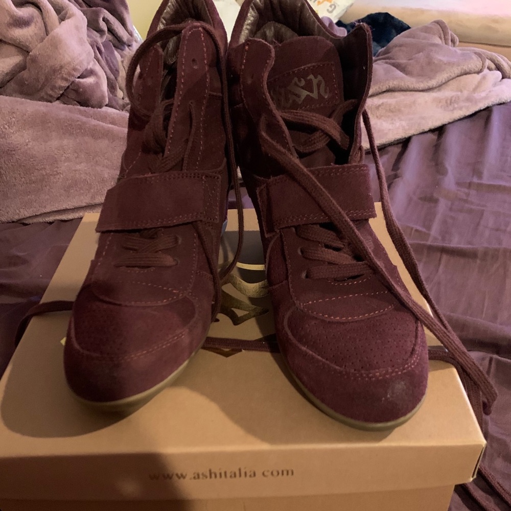 Ash Women's Wedges in Burgundy